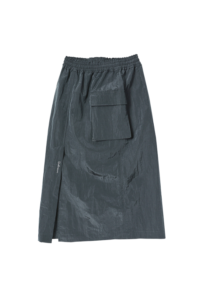 O_R Women&#039;s Two Pocket Nylon Skirts [Black]