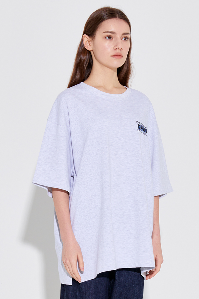 O_R Unisex Pixel  Grid T-Shirt [Gray]
