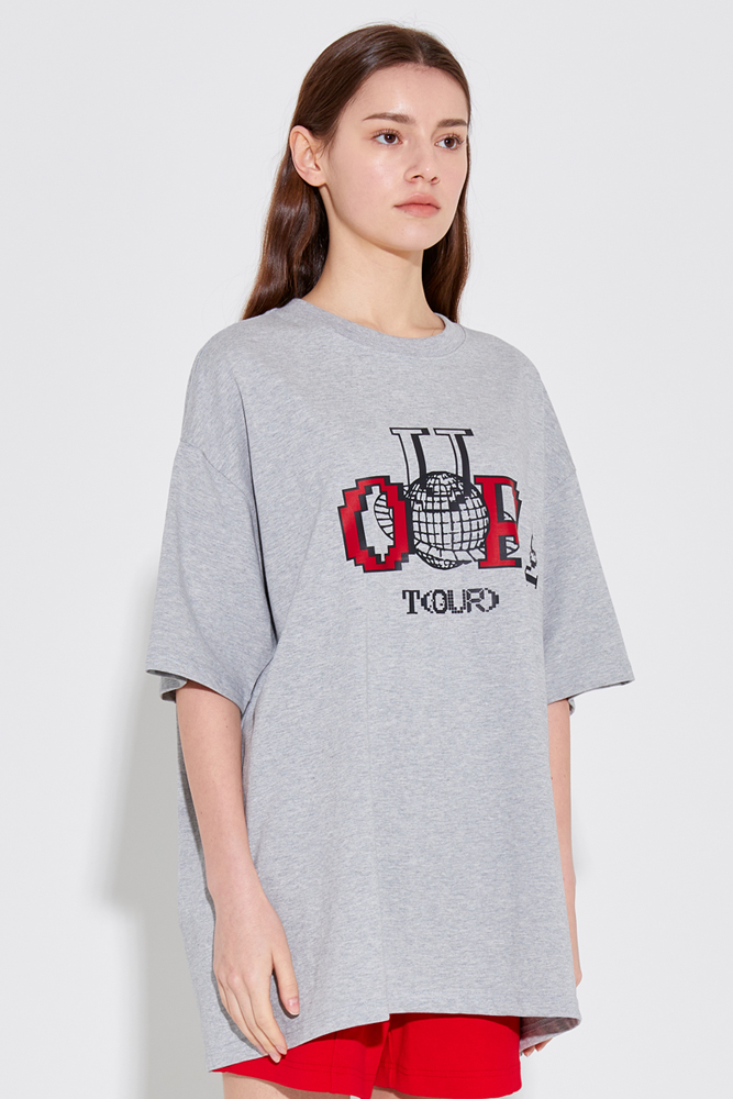 O_R Unisex Pixel  Tour T-Shirt [Gray]