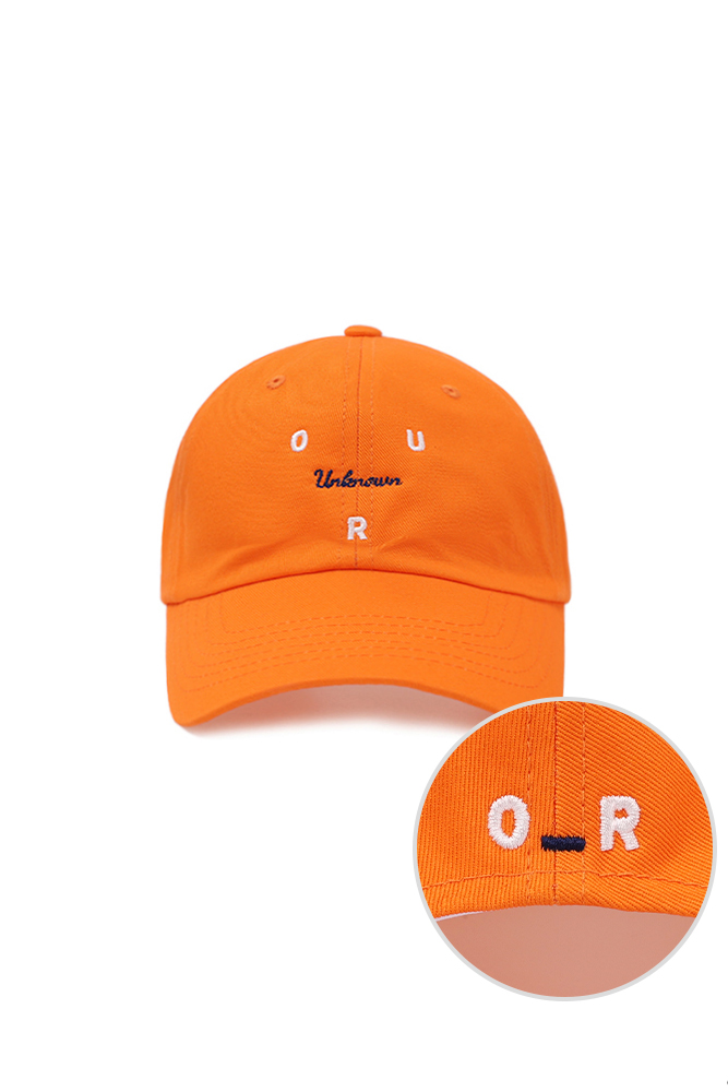 O_R Unisex Triangle Logo Hat [Orange]