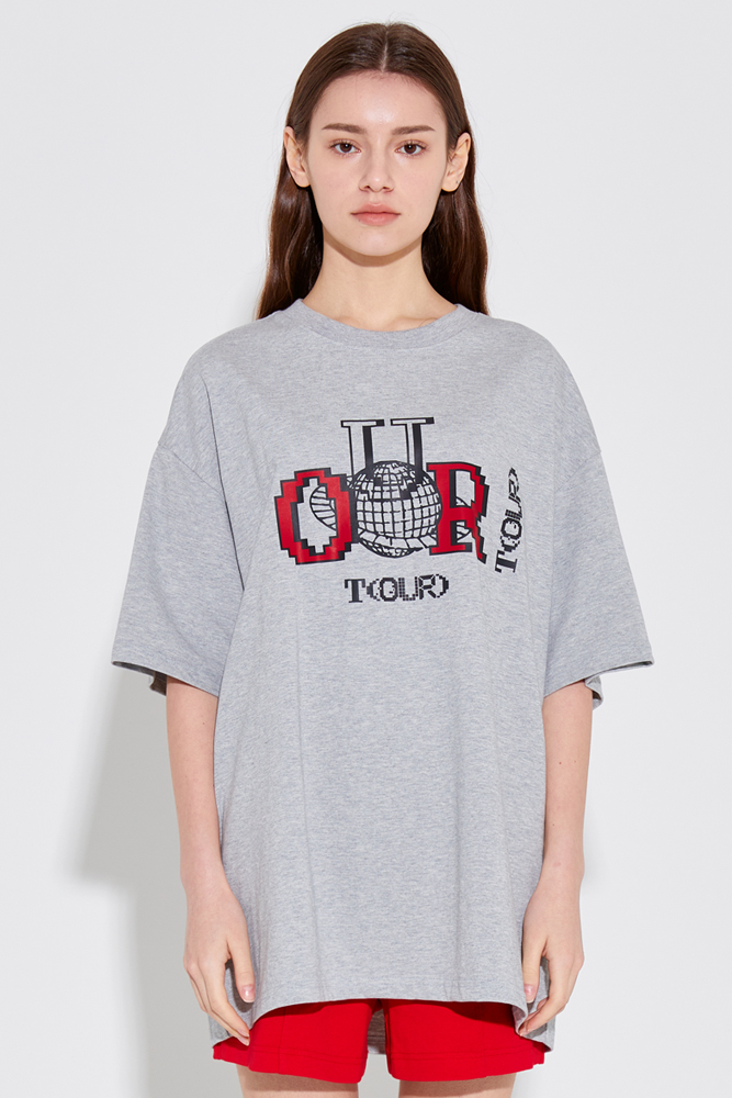 O_R Unisex Pixel  Tour T-Shirt [Gray]