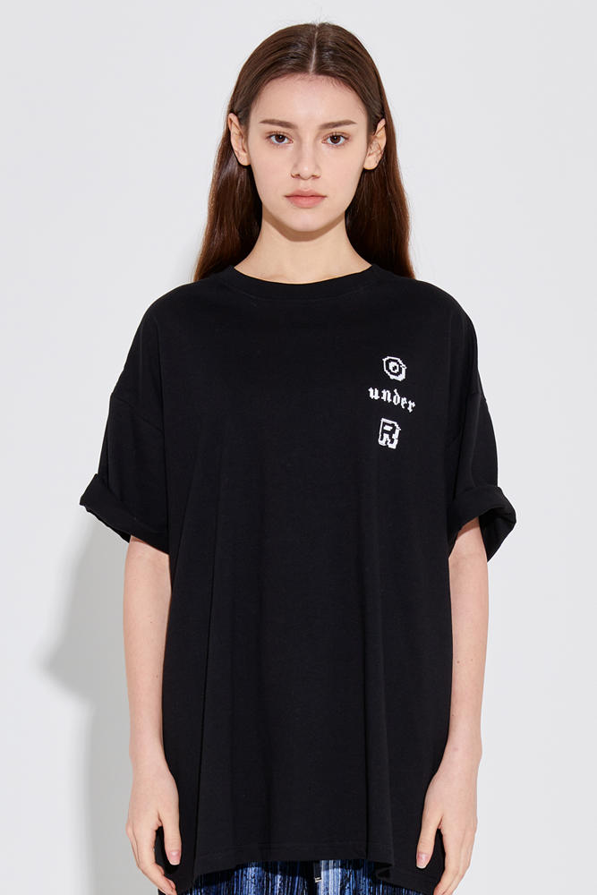O_R Unisex Pixel  OR T-Shirt [Black]