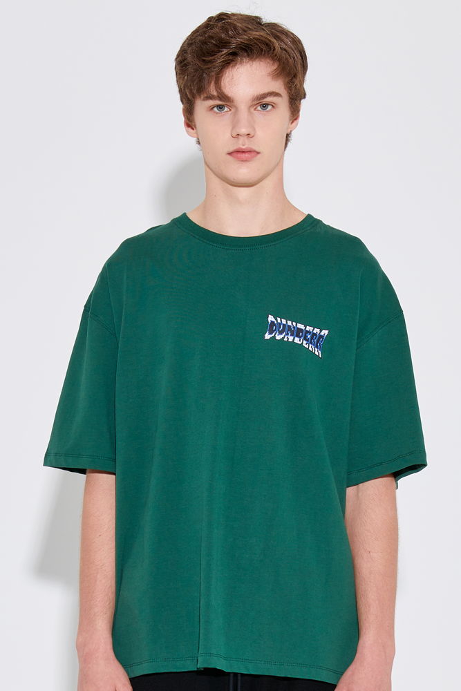 O_R Unisex Pixel  Grid T-Shirt [Green]