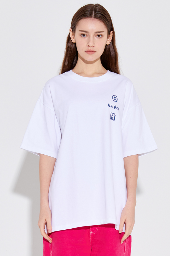 O_R Unisex Pixel  OR T-Shirt [White]