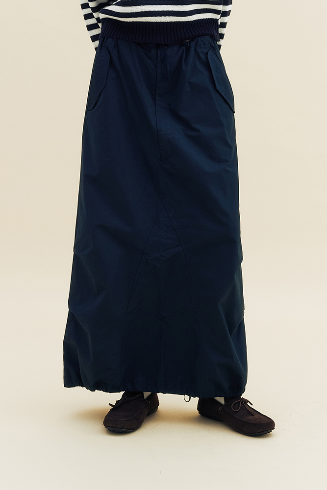 오언더알 밴딩 롱스커트 Women&#039;s OR Banding Long skirt [Navy]
