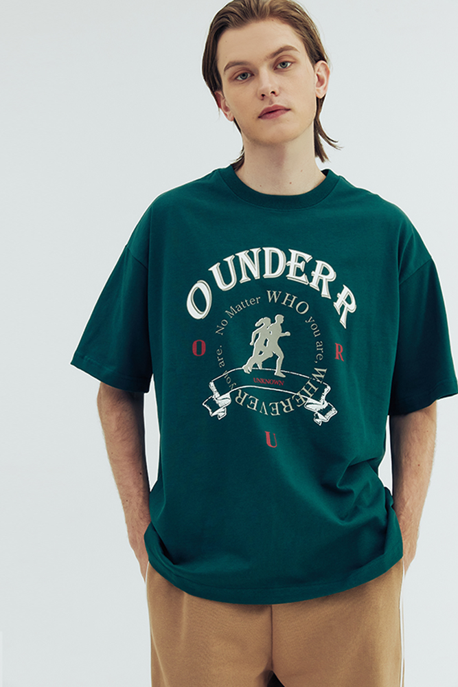 오언더알 남녀공용 러너 티셔츠 OR Unisex Runner T-shirts [Green]