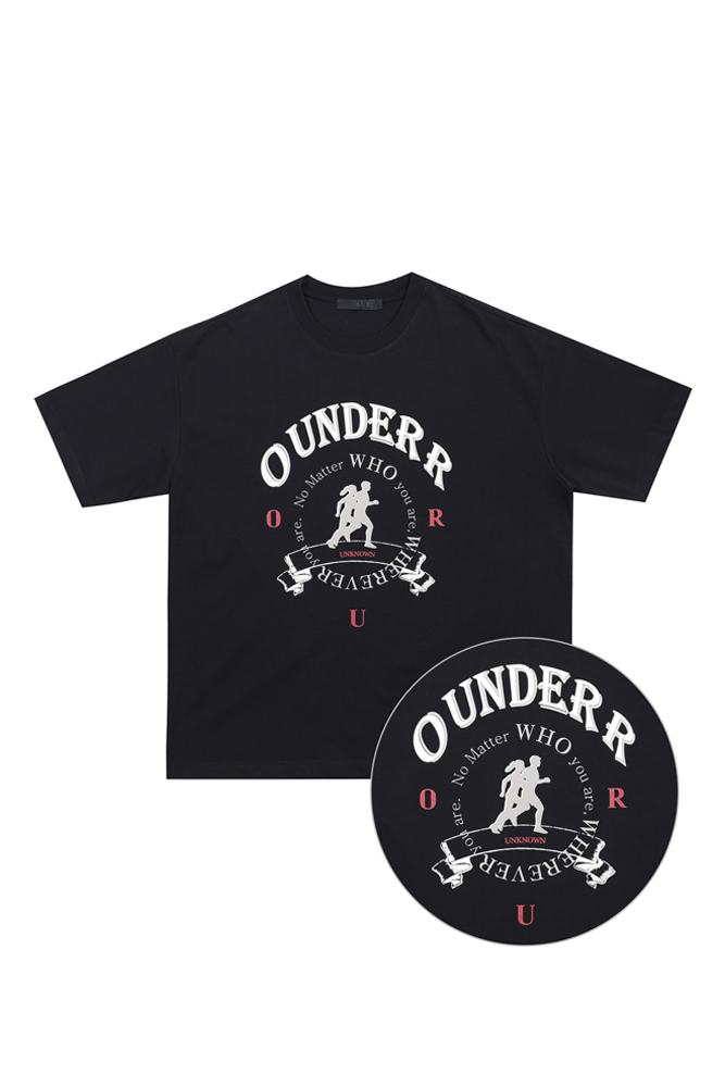 오언더알 남녀공용 러너 티셔츠 OR Unisex Runner T-shirts [Black]